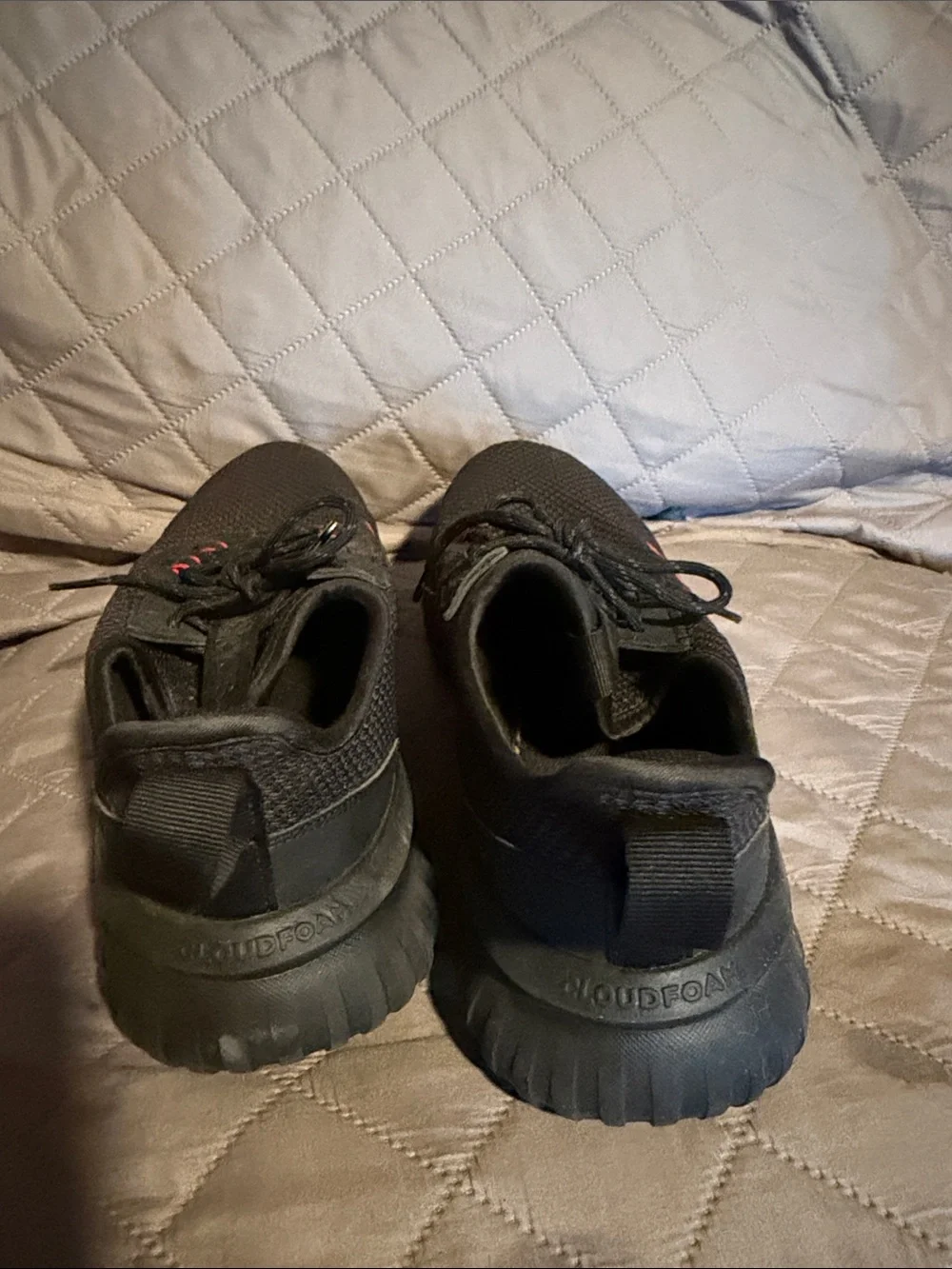 adidas Men's Black Sneakers with Red Accents